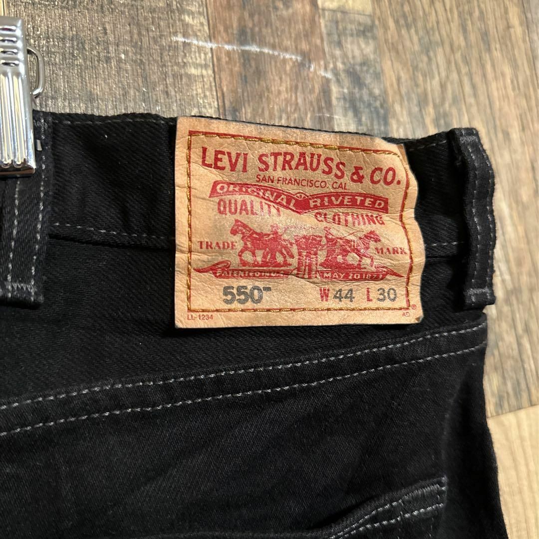 リーバイス 550 ビッグサイズ デニム ジーンズ パンツ USA古着 ブラック