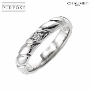 ショーメ(CHAUMET)のショーメ CHAUMET トルサード 10号 リング ダイヤ 1P Pt プラチナ 指輪 VLP 90199207(リング(指輪))