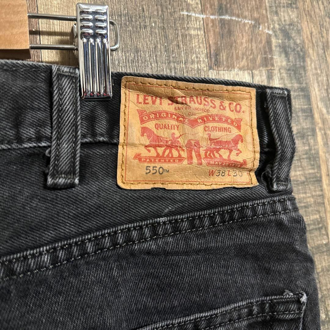 Levi's - リーバイス 550 ブラック デニム ジーンズ パンツ USA古着
