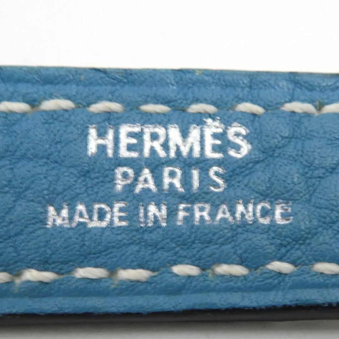 Hermes - エルメス HERMES ドッグリード レザー/メタル ブルー
