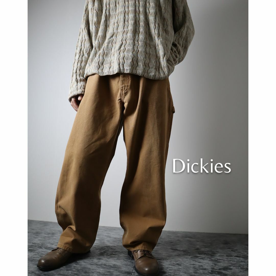 【DICKIES】ダック地 ワイド バルーン ペインターパンツ キャメル W40 | フリマアプリ ラクマ