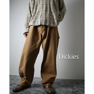 ディッキーズ(Dickies)の【DICKIES】ダック地 ワイド バルーン ペインターパンツ キャメル W40(ペインターパンツ)