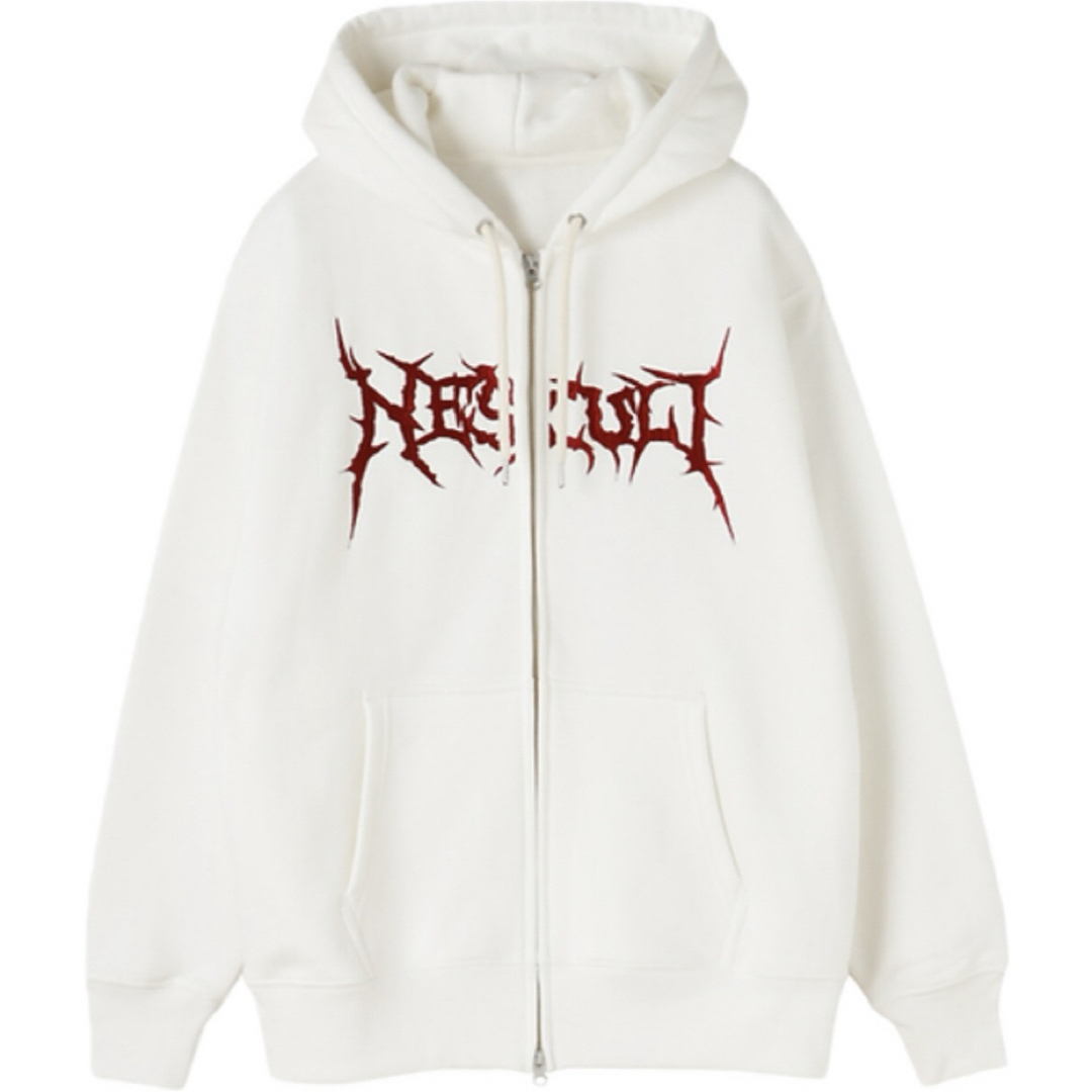 【新品未使用タグ付】nescult パーカーMETAL LOGO  ホワイト M