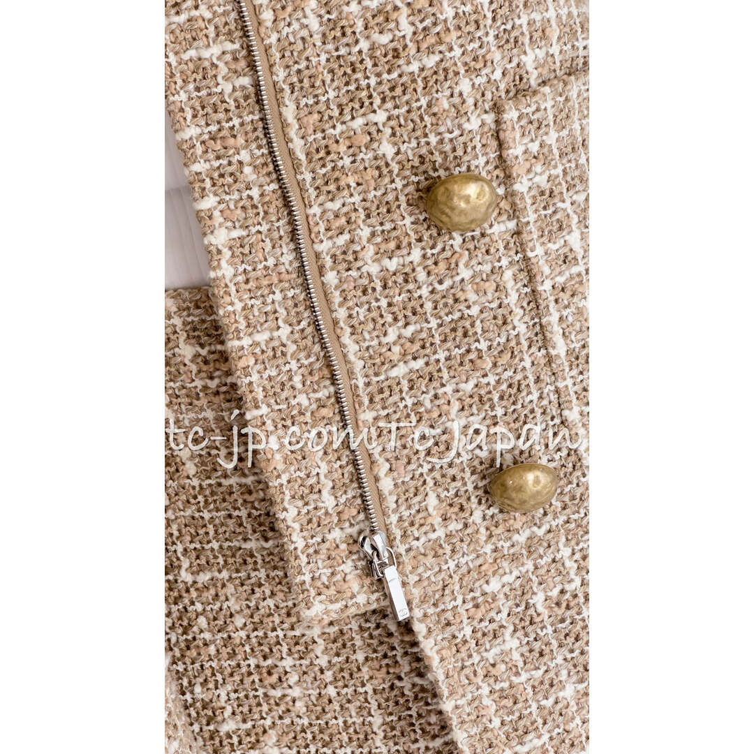 CHANEL - シャネル ジャケット スーツ CHANEL ベージュ CHANEL - シャネル ジャケット スーツ CHANEL ベージュ