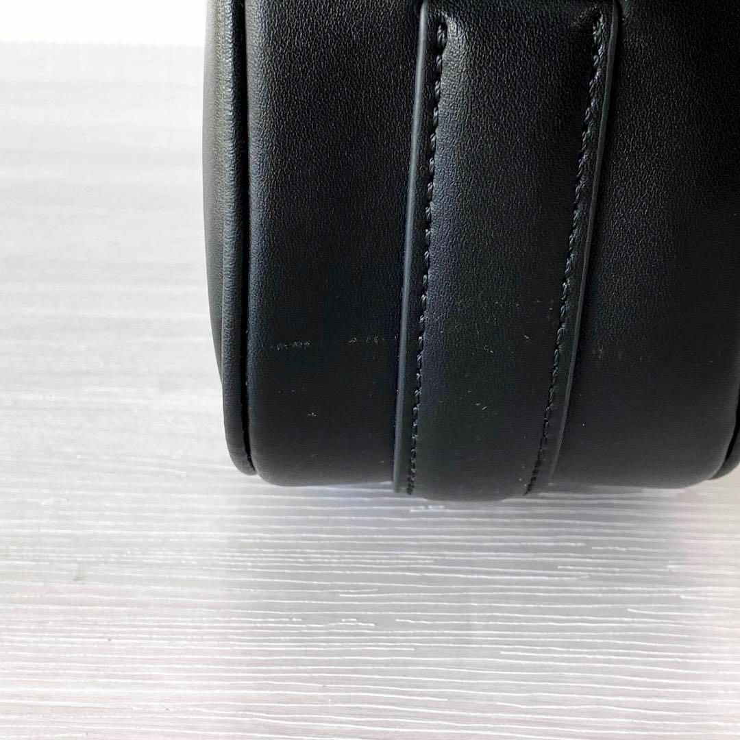新品マークジェイコブス/ザレザーカバードJマークサドルバッグ/ショルダーブラック