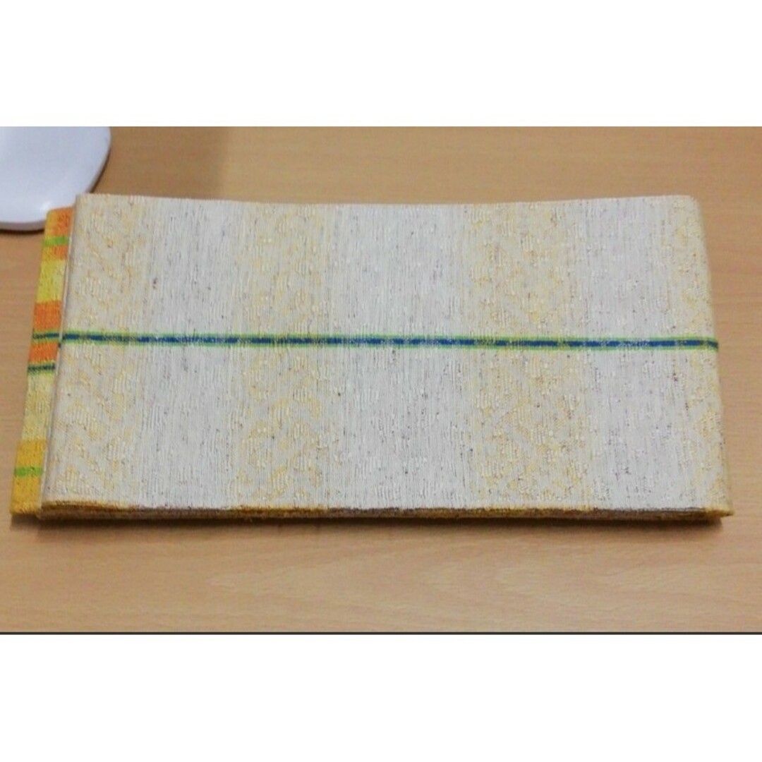 【特価】絹 半幅帯 おしゃれ  小袋  和装小物 和装 浴衣帯 レディースの水着/浴衣(帯)の商品写真