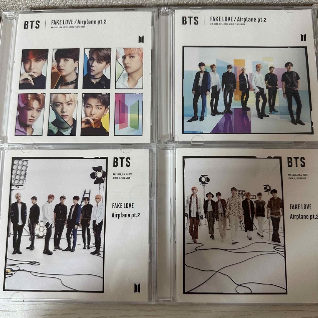 BTS FAKE LOVE Airplane pt.2 CD 4種セット エンタメ/ホビーのCD(K-POP/アジア)の商品写真