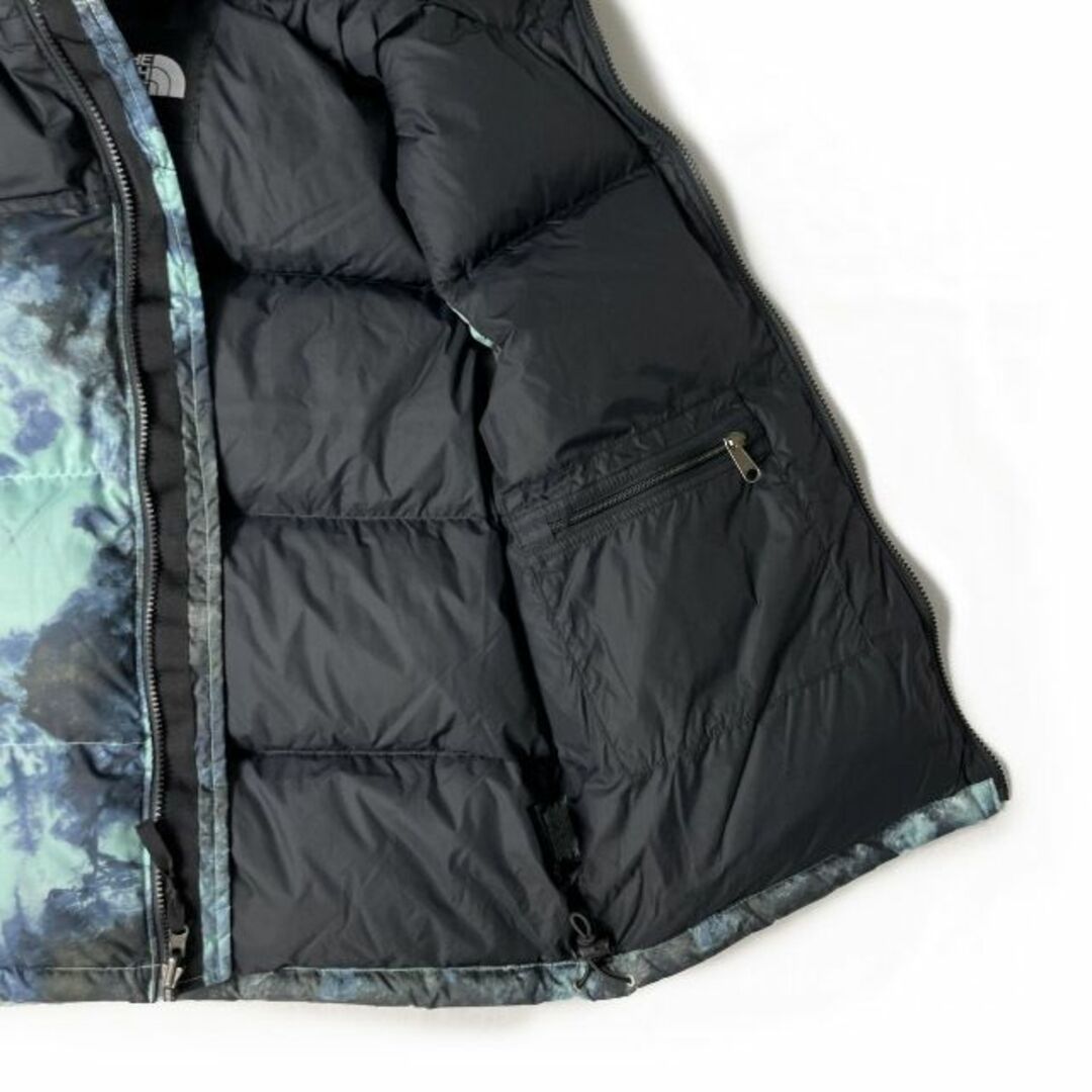 THE NORTH FACE - ノースフェイス ダウンベスト US限定 RDS(S)青 総柄