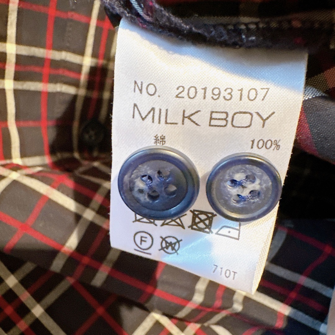 MILKBOY(ミルクボーイ)のMILKBOY チェック柄シャツ メンズのトップス(シャツ)の商品写真