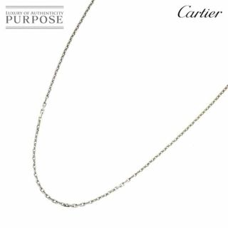 カルティエ Cartier タンク チェーン ネックレス 42cm K18 WG ホワイトゴールド 750 VLP 90193407