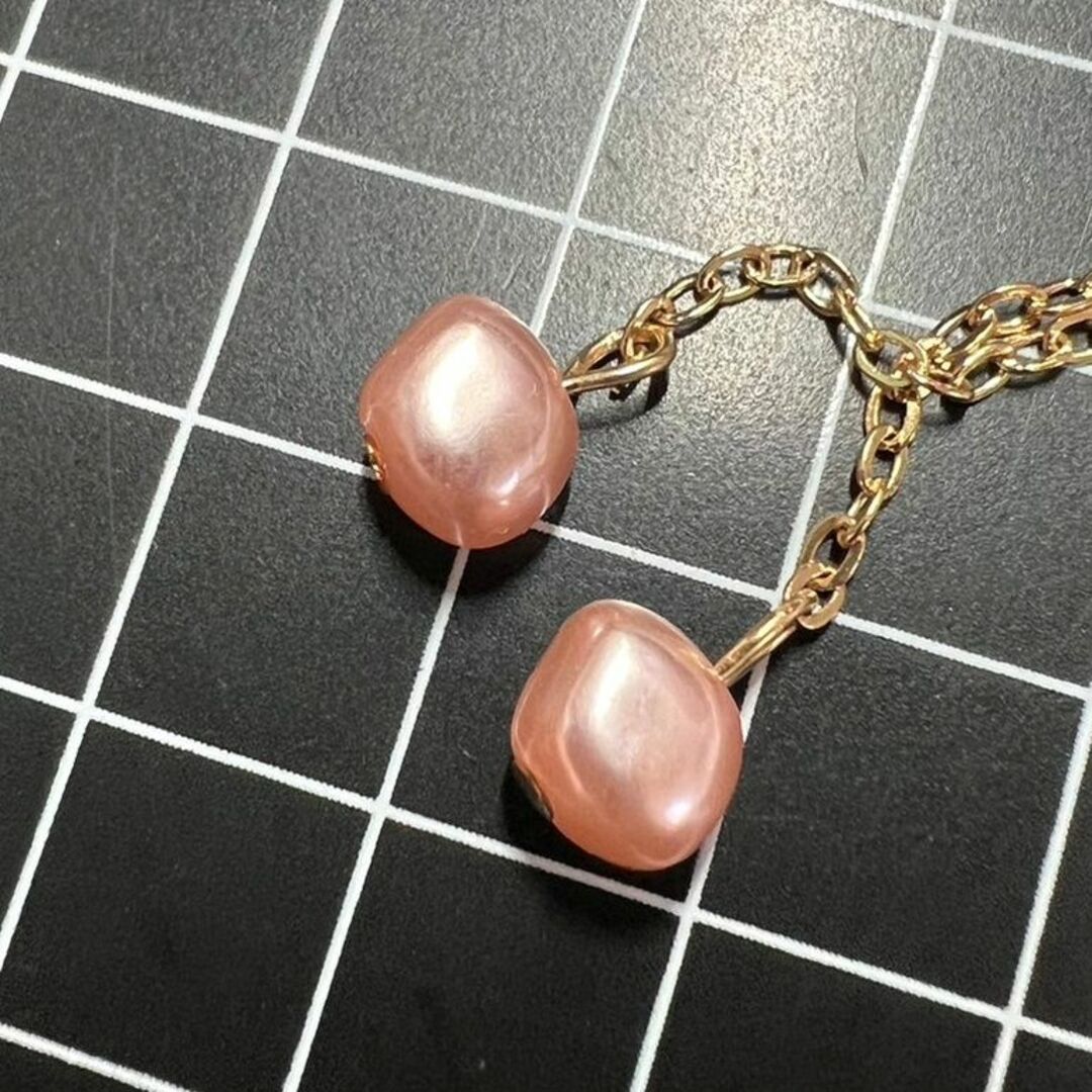 D056 匿名配送 ピンクパールブレスレット ゴールド 結婚式 フォーマル