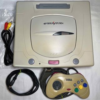 SEGA - 【動作確認済み】SS セガサターン 白 シロ 本体 電池交換済み