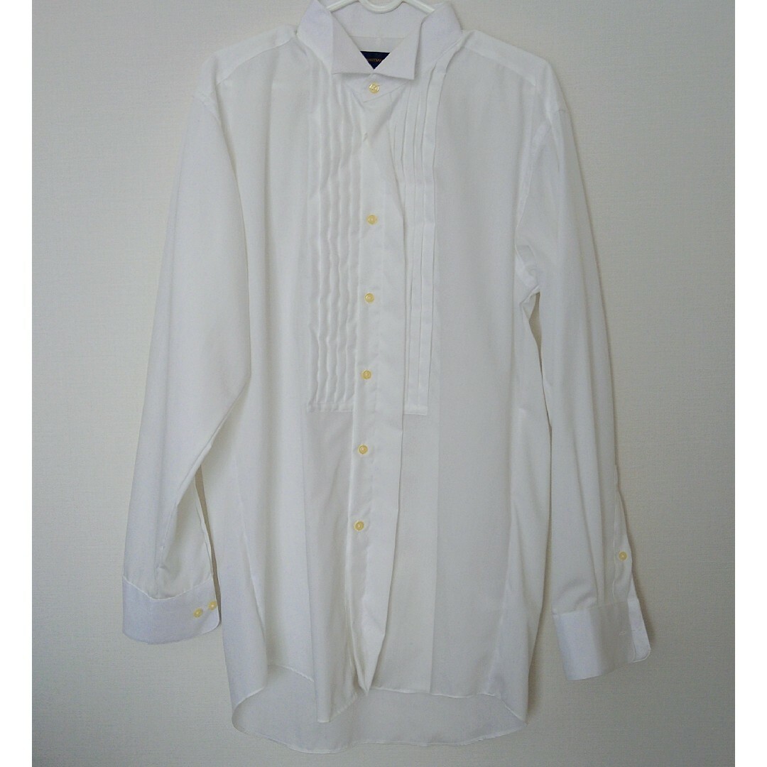 青山(アオヤマ)の【結婚式 新郎用】ウイングカラードレスシャツ メンズのトップス(シャツ)の商品写真