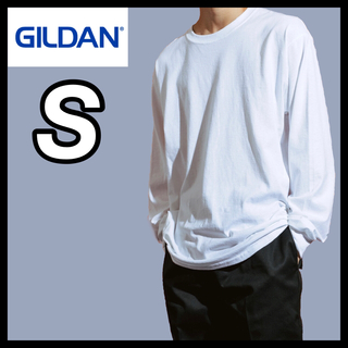 ギルタン(GILDAN)の新品未使用 ギルダン 6oz ウルトラコットン 無地  ロンT ホワイト S(Tシャツ/カットソー(七分/長袖))
