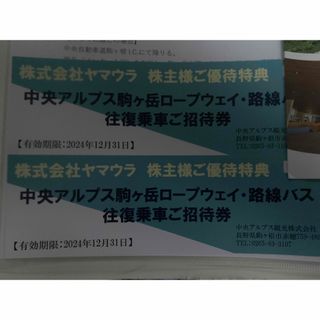 ヤマウラ  株主優待　2枚(その他)