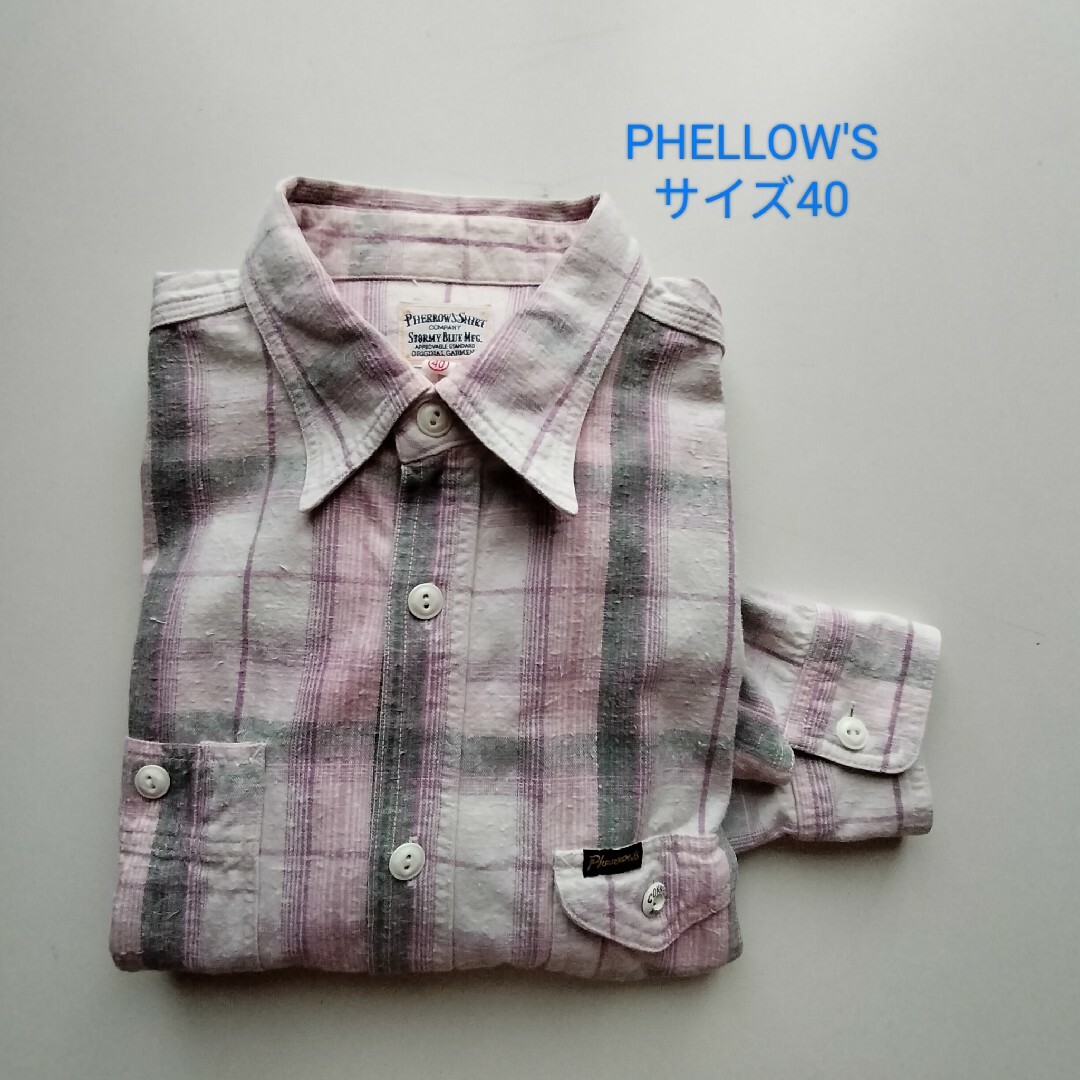 PHERROW'S(フェローズ)のPHELLOW'S★ヴィンテージレプリカワークシャツ★USED★サイズ40 メンズのトップス(シャツ)の商品写真