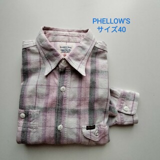 フェローズ(PHERROW'S)のPHELLOW'S★ヴィンテージレプリカワークシャツ★USED★サイズ40(シャツ)