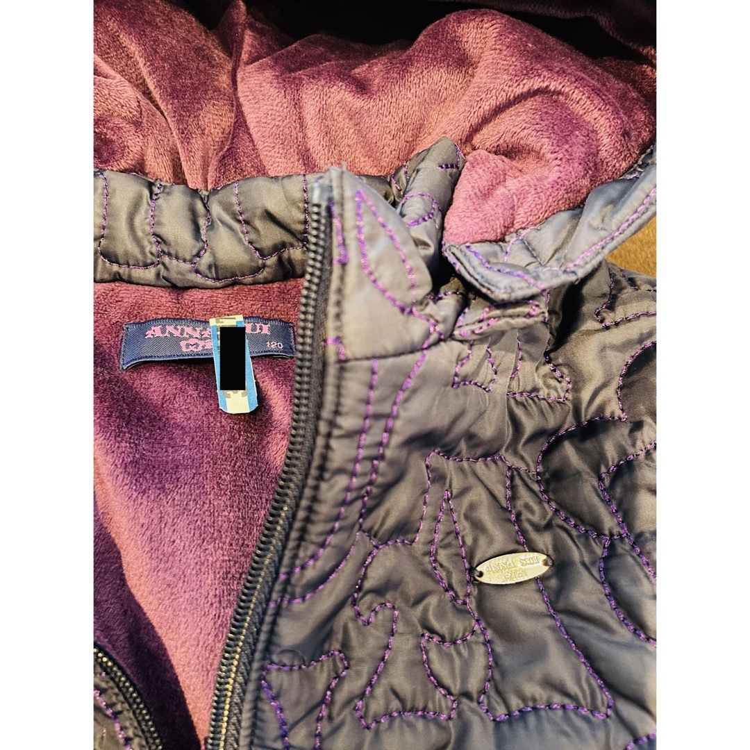 ANNA SUI mini(アナスイミニ)のアナスイミニ  ANNA SUI mini 120 キルティング　コート キッズ/ベビー/マタニティのキッズ服女の子用(90cm~)(ジャケット/上着)の商品写真