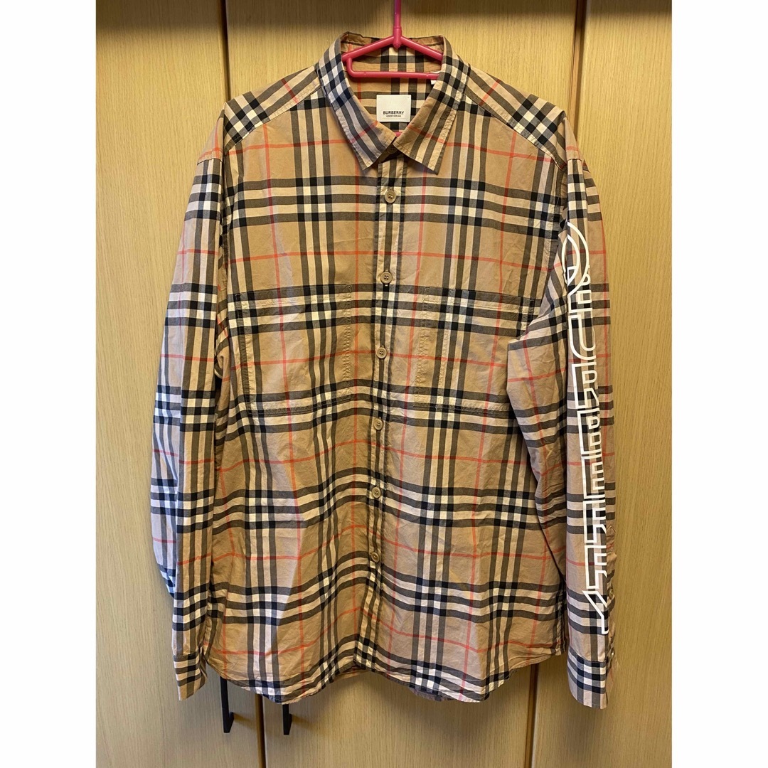 BURBERRY - 正規 22SS BURBERRY バーバリー ノバチェック ロゴ シャツ