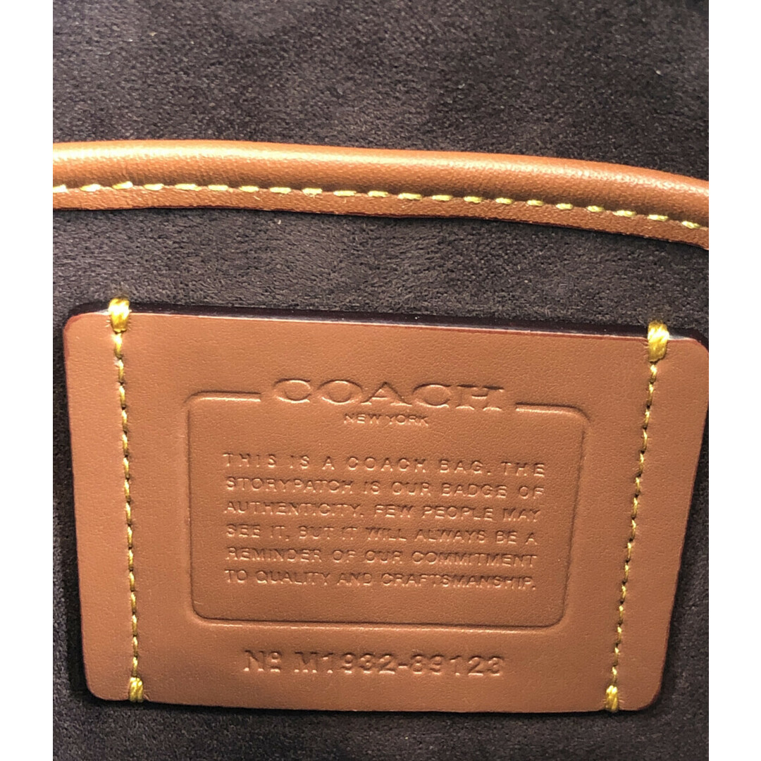 コーチ COACH ボアパンツ サイドロゴ フェイクファー XS 紺