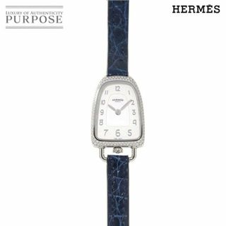 エルメス(Hermes)のエルメス HERMES ギャロップドゥエルメス GA1 130 レディース 腕時計 シルバー 文字盤 ダイヤベゼル クォーツ ウォッチ gallop VLP 90206172(腕時計)