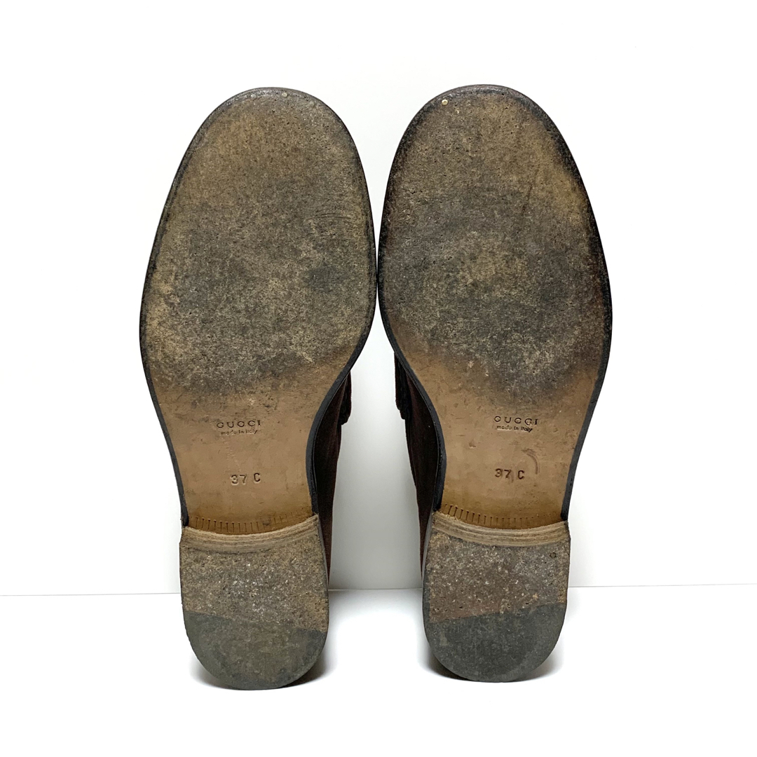 Gucci - ☆良品 グッチ スエードレザー ホースビット ローファー