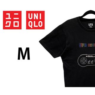 ユニクロ(UNIQLO)のユニクロ　UT　スーパーマリオグラフィックTシャツ　ブラック　M　K00300(Tシャツ/カットソー(半袖/袖なし))