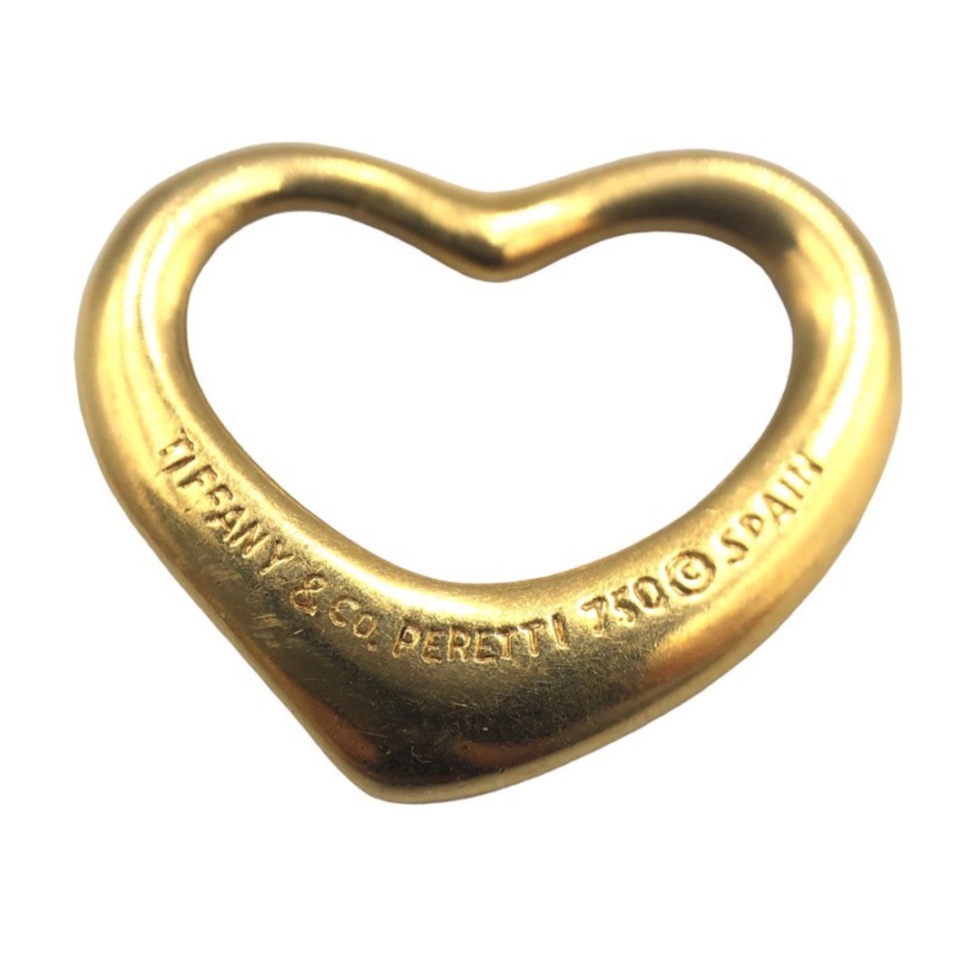 ティファニー TIFFANY&CO オープンハート ペンダントトップ 750YG