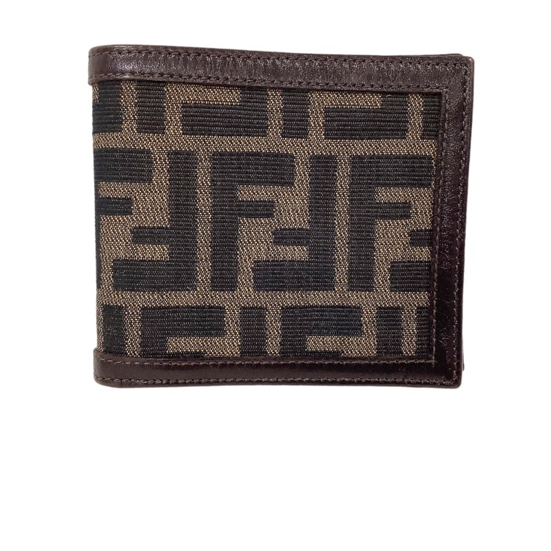 FENDI フェンディ ズッカ柄 折り財布 キャンバス×レザー 2289 01445