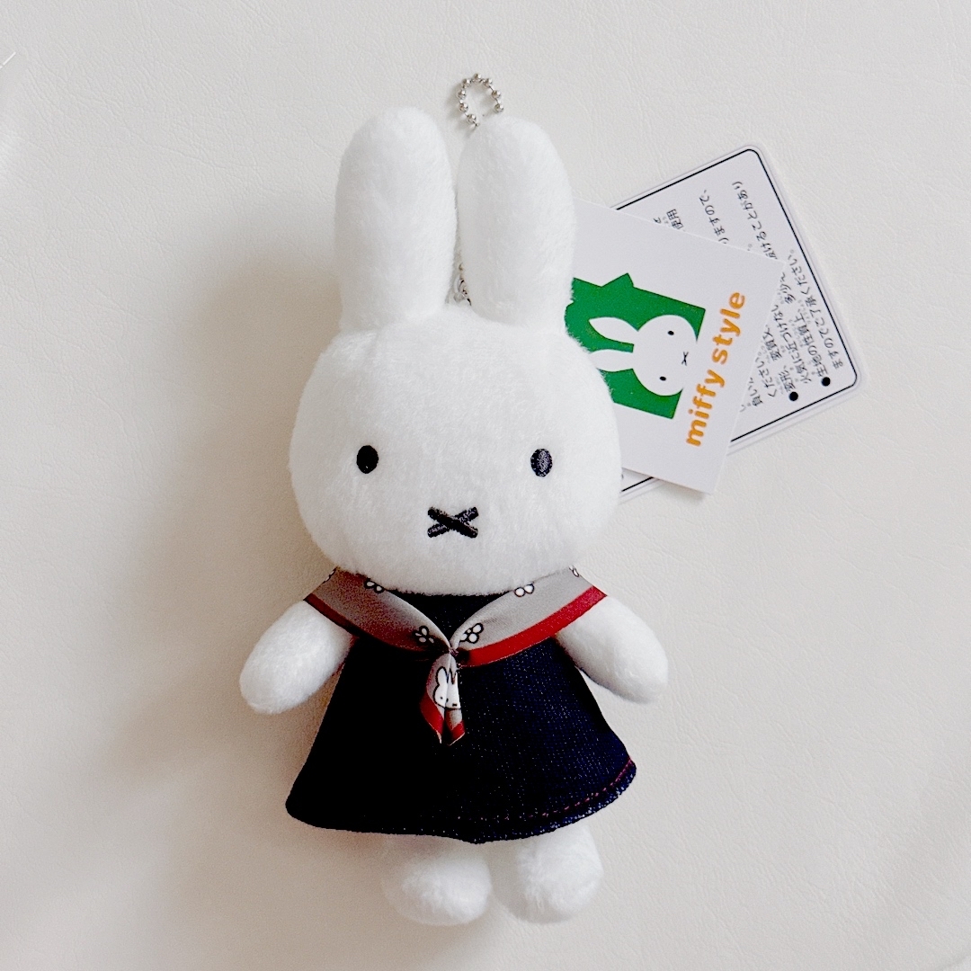 新品 miffy ポップアップ デニム\u0026スカーフ ミッフィー マスコット