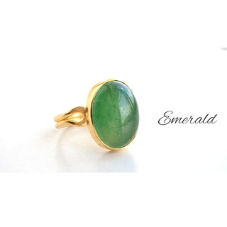 最新作★『   Emerald　』の世界でひとつの天然石リング(リング(指輪))