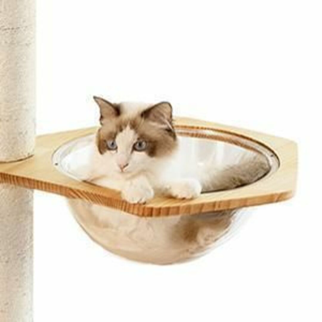 天空のキャットハウス　木製キャットタワー  多頭飼い 据え置き型 宇宙船カプセルペット用品