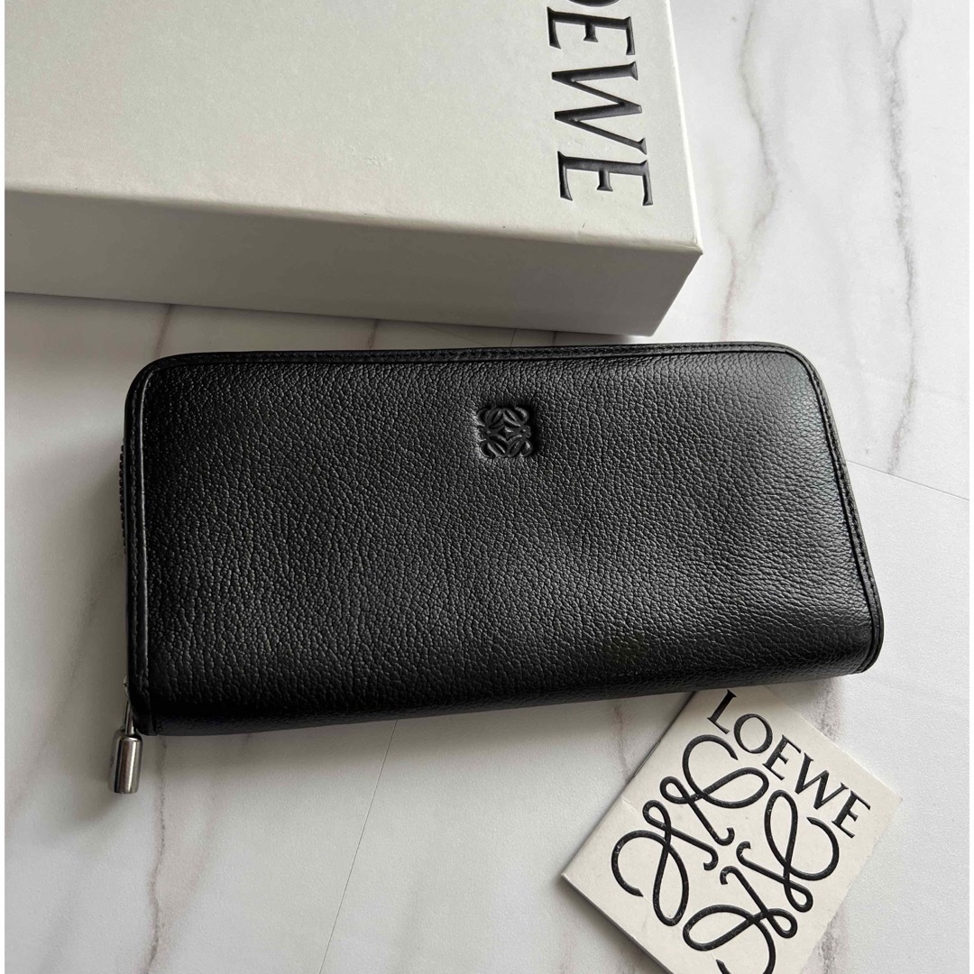 LOEWE - 841 美品 LOEWE ロエベ 長財布 ラウンドファスナーの+