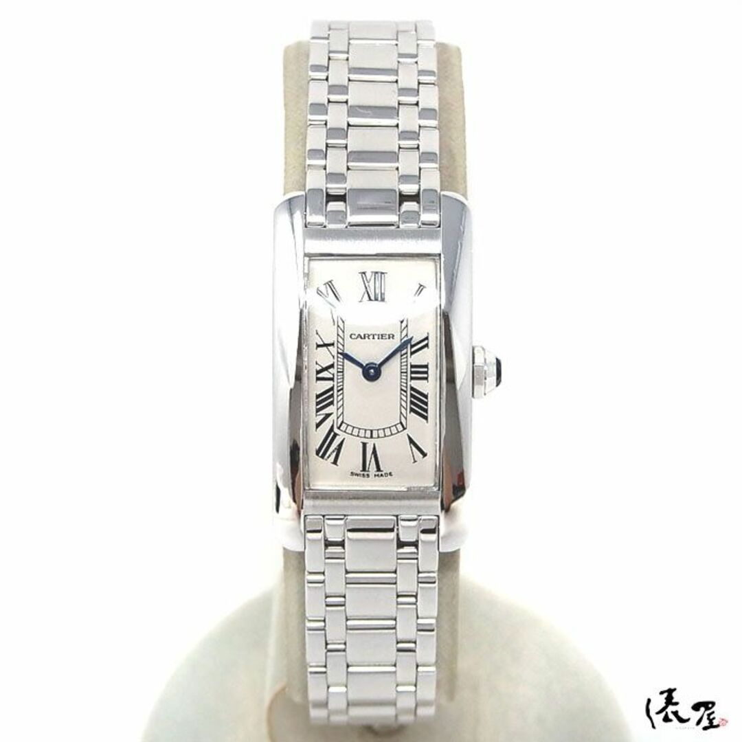 【オーバーホール済】K18WG カルティエ タンクアメリカン SM レディース Cartier 時計 腕時計  ホワイトゴールド【送料無料】 3