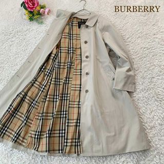 バーバリー(BURBERRY)のバーバリー ステンカラーコート トレンチコート ノバチェック ラグラン袖 比翼(トレンチコート)