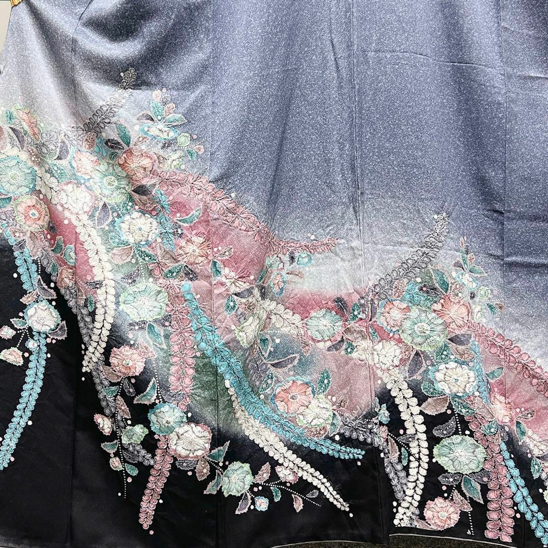 作家もの ぼかし染に辻ヶ花の訪問着 着物-