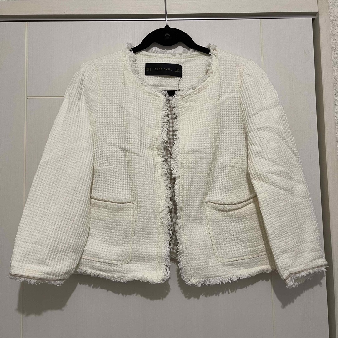 ZARA ノーカラージャケット | フリマアプリ ラクマ ZARA ノーカラージャケット | フリマアプリ ラクマ