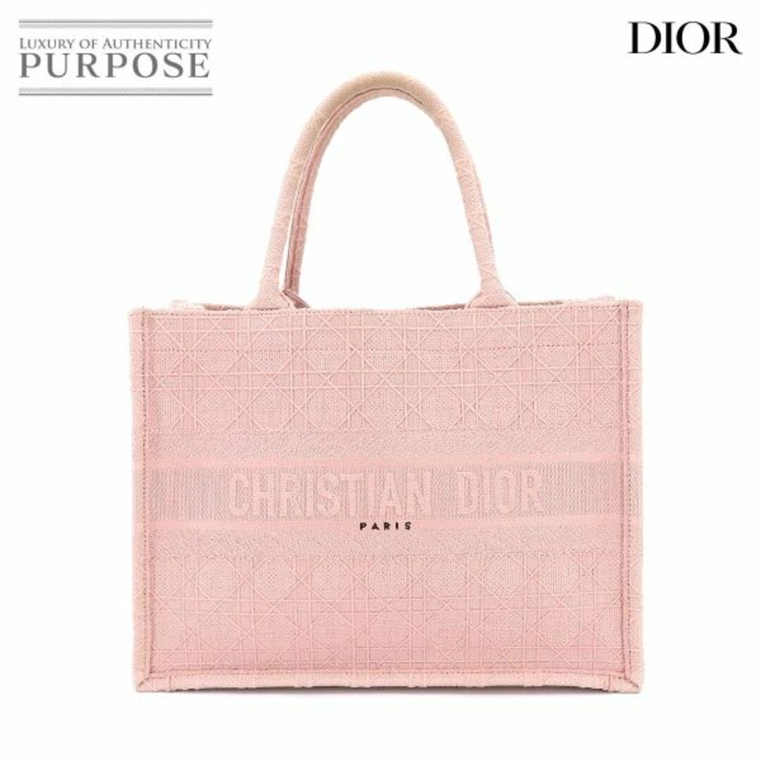 ４１ｃｍ重さクリスチャン ディオール Christian Dior カナージュ ブック トート ミディアム バッグ キャンバス ピンク M1296ZREY VLP 90207727