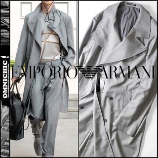 エンポリオアルマーニ(Emporio Armani)の20万EMPORIO ARMANIウールグリザイユチェスターコート50アルマーニ(チェスターコート)