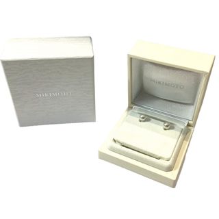 ミキモト(MIKIMOTO)のミキモト（MIKIMOTO）パール ピアス K18 総重量2.6g パール8mm ケース付き 【中古】KB-7530(ピアス)