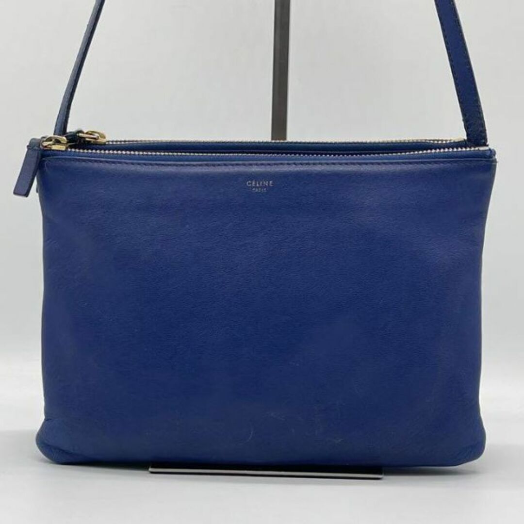 CELINE - ✨️極美品✨️CELINE セリーヌ TRIOLARGE トリオ ラージ　ブルー