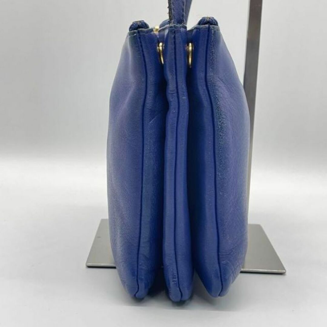 celine(セリーヌ)の✨️極美品✨️CELINE セリーヌ TRIOLARGE トリオ ラージ　ブルー レディースのバッグ(ハンドバッグ)の商品写真