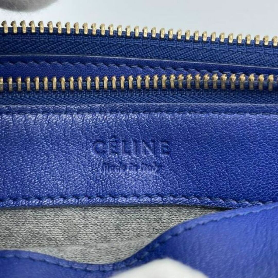 ✨️極美品✨️CELINE セリーヌ TRIOLARGE トリオ ラージ　ブルー