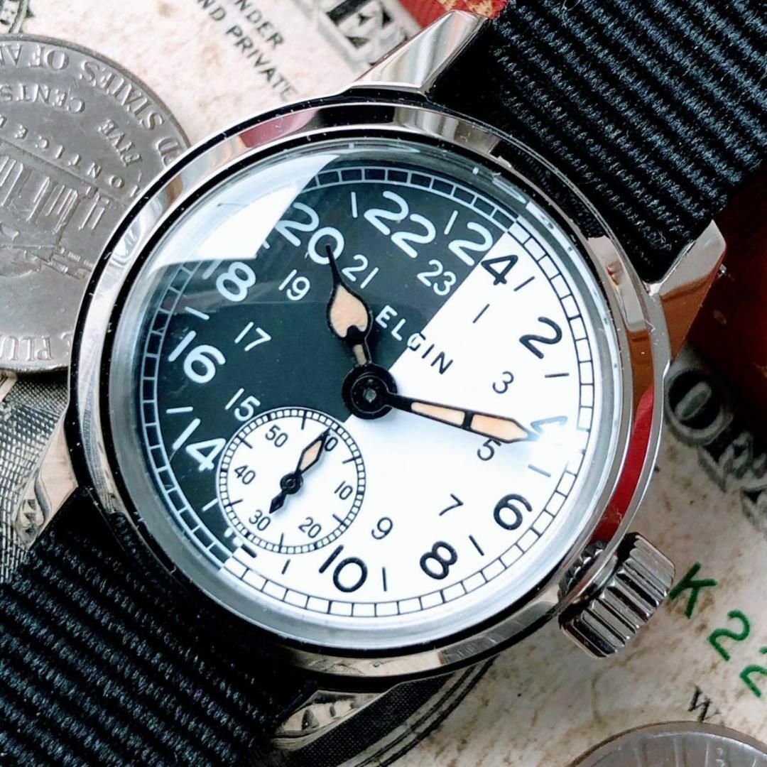 ELGIN - #2773【人気のミリタリー】メンズ 腕時計 エルジン WW2 手巻