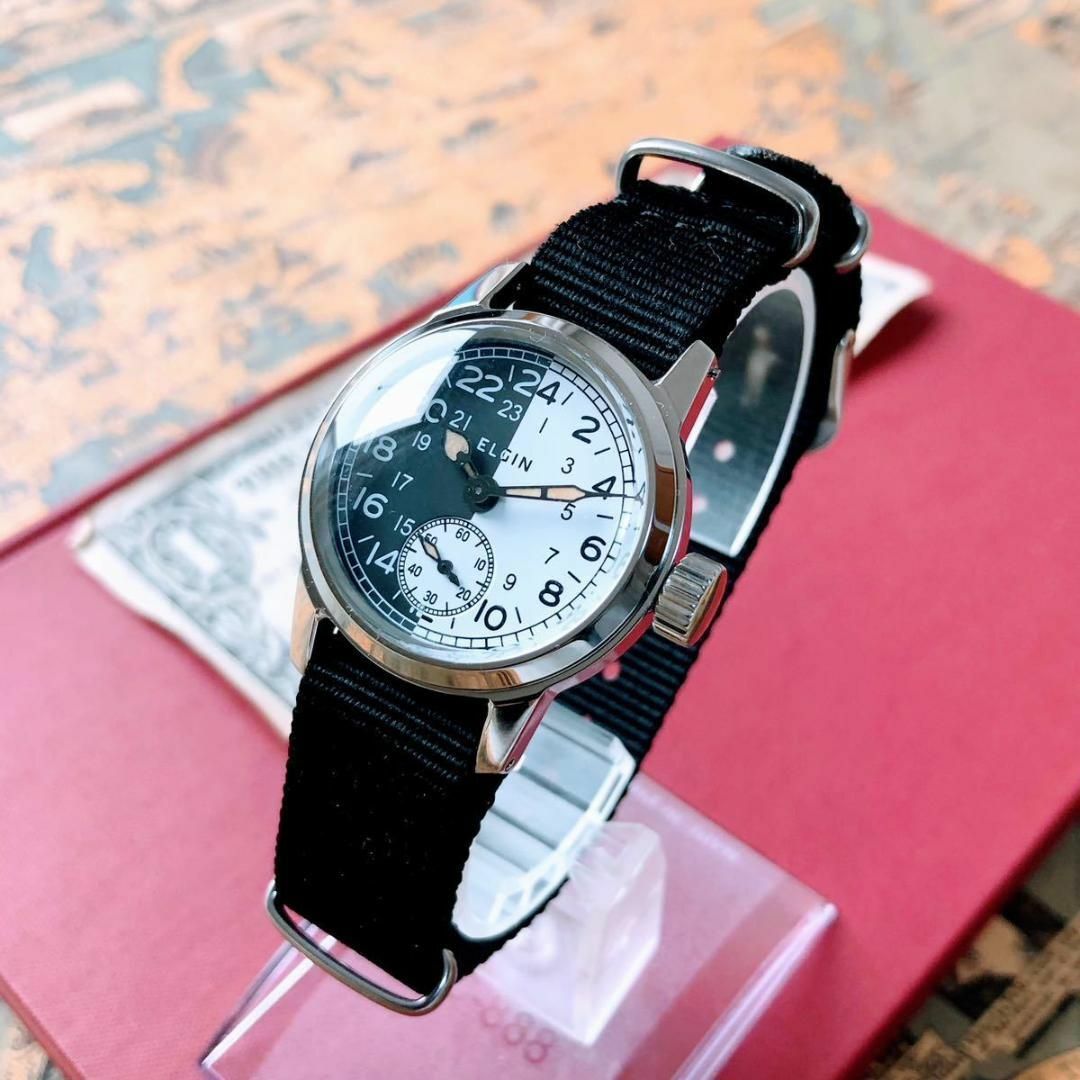 ELGIN - #2773【人気のミリタリー】メンズ 腕時計 エルジン WW2 手巻