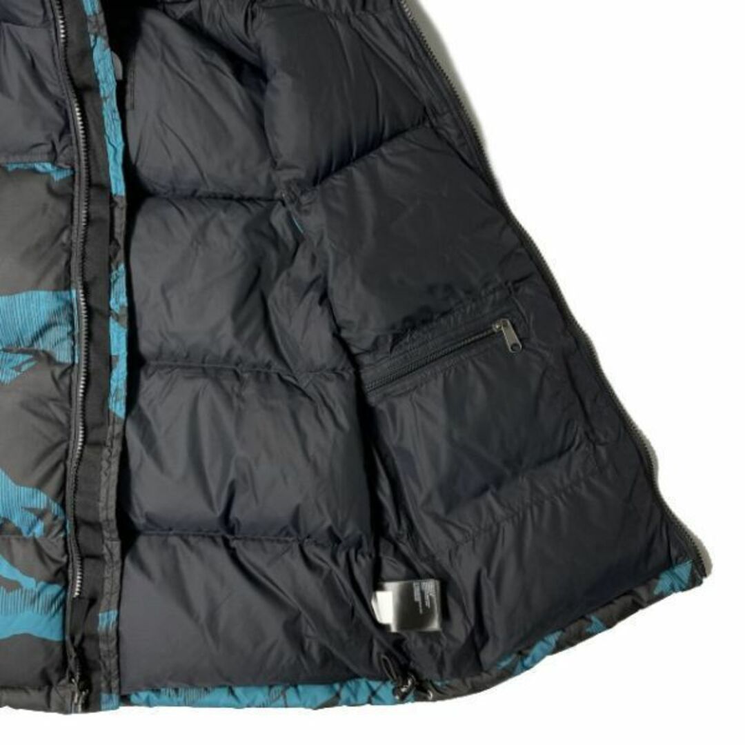 THE NORTH FACE(ザノースフェイス)のノースフェイス ダウンベスト US限定 RDS(S)青 総柄 190122 メンズのジャケット/アウター(ダウンベスト)の商品写真