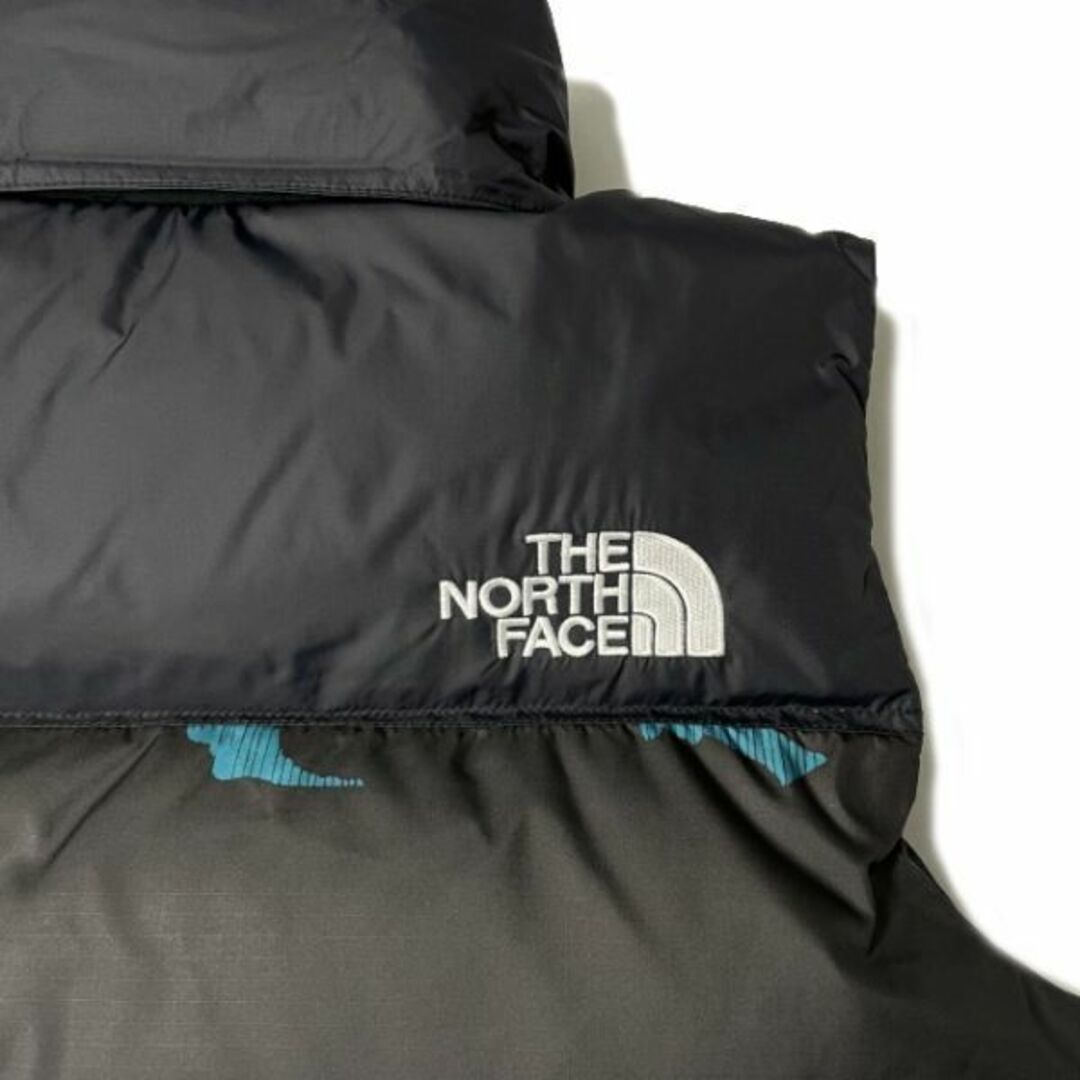 THE NORTH FACE(ザノースフェイス)のノースフェイス ダウンベスト US限定 RDS(S)青 総柄 190122 メンズのジャケット/アウター(ダウンベスト)の商品写真