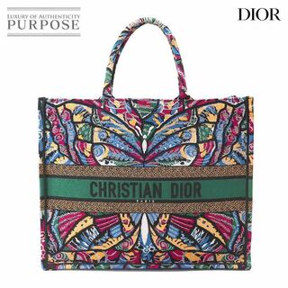 クリスチャンディオール(Christian Dior)の新品同様 クリスチャン ディオール Christian Dior ブック トート ラージ バッグ キャンバス マルチカラー VLP 90208458(トートバッグ)