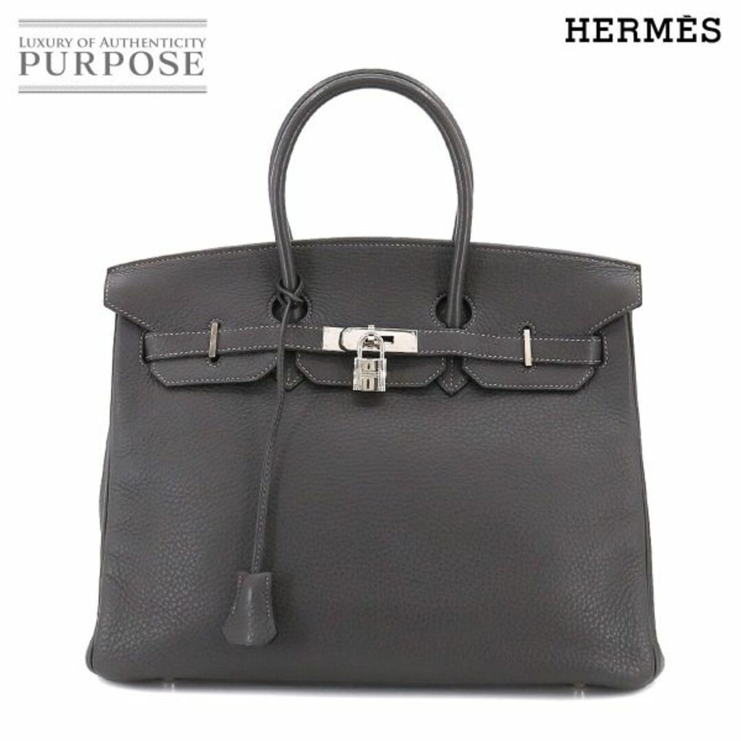 Hermes(エルメス)のエルメス HERMES バーキン35 ハンド バッグ トリヨンクレマンス グラファイト □J刻印 シルバー 金具 VLP 90208845 レディースのバッグ(ハンドバッグ)の商品写真