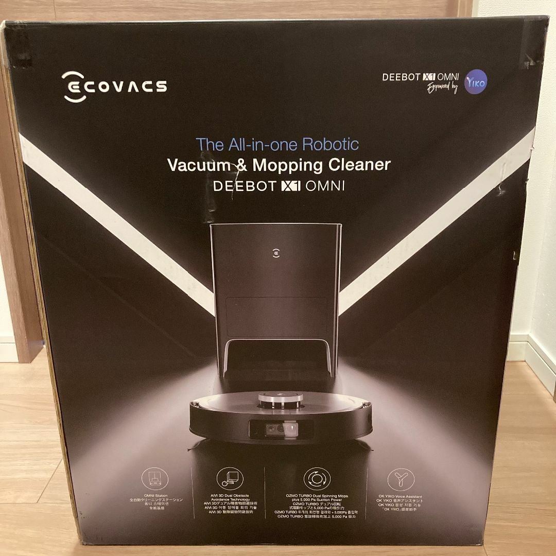 ECOVACS(エコバックス)の【新品未使用】 DEEBOT X1 OMNI DEX11 エコバックス スマホ/家電/カメラの生活家電(洗濯機)の商品写真